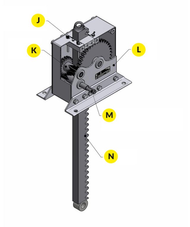 sluice gate drive-LEG